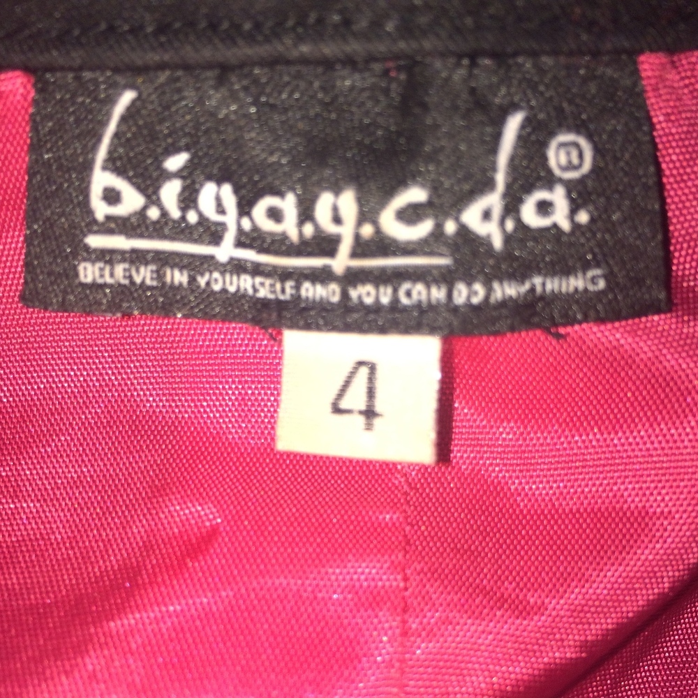 VINTAGE 1990's BLACK SUIT JACKET BLAZER SIZE 4 - Picture 5 of 7